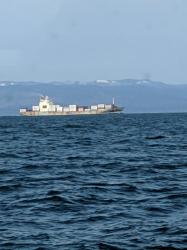 Ship in the Strait of Juan de Fuca