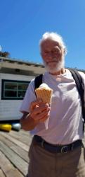 Rich and his ice cream cone