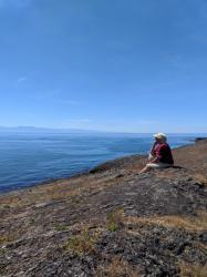 Soaking up the view from Iceberg Point 