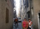 Mother and daughter in Bonfacio old town