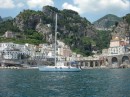 Pannikin anchored off Amalfi