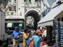 Tunnel traffic has to drive through at Amalfi
