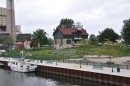 Michigan City waterfront and the Lighthouse Museum