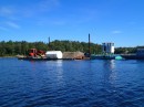A small barge - working on Georgian Bay
