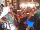 Donna and I at one of many pirate pubs