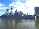 Warship next to our dock in Buffalo, NY