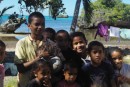 These kids escorted us through their village.