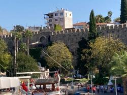 Parts of the Fortress wall Still standing in Antalya.