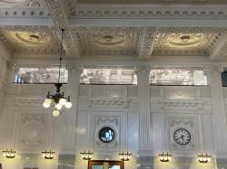 INTERIOR OF KING STREET TRAIN STATION, SEATTLE, WASHINGTON.: The station was restored  a few years ago, beautiful!