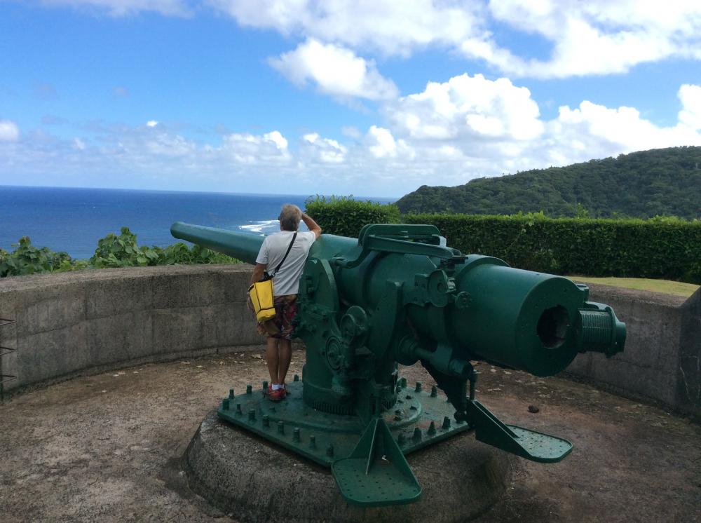 Blunts Point Trail: The trail leads up to two gun batteries that protected Pago Pago Harbour after Pearl Harbour.  They symbolize American Samoa’s importance as a route from the US to OZ and NZ.