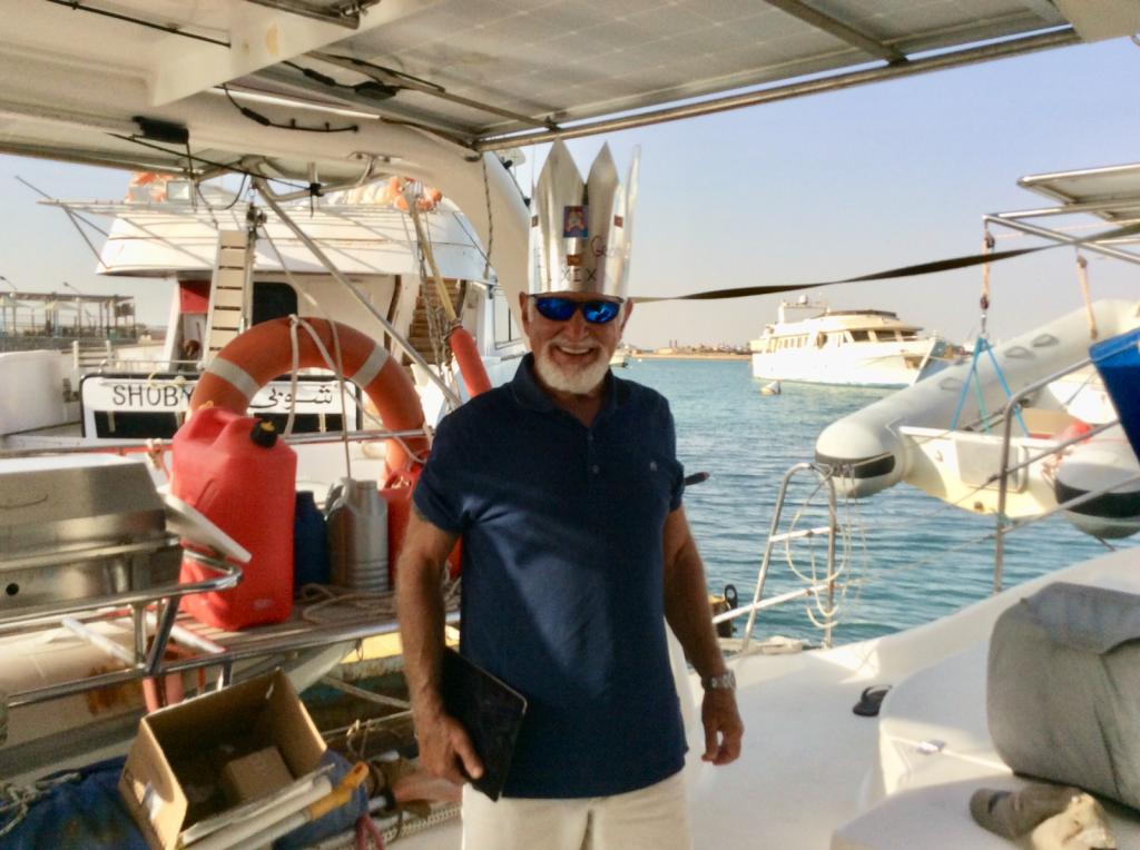 GEORGE GREENBERG IS 70!  King George: A dinner party celebrating George’s 70th birthday tho he preferred to remain 69.  So, his crown had KING GEORGE LXIX.