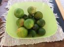 FRESHLY PICKED LIMES: These came from the lime tree in the boatyard in Neiafu.