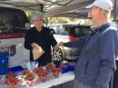 KeriKeri Farmers Market.  Wonderful strawberries.  $10.00 NZ for a Tip Top ice cream container heaping with berries.: Smoothies, shortcake, topping for yogurt.