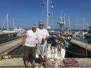 Bill and Tommy: These are the guys from Irish Boat shop who figureded out how to mount the Chinese puzzle that was our davits