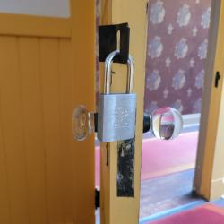 Plum orchard, servant vs owner door knobs