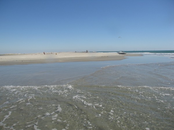 sand bar at low tide