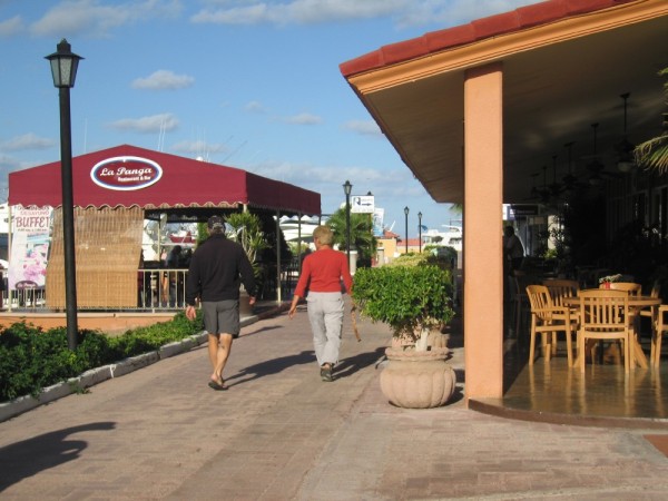 One of the restaurants at the Marina.