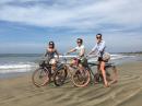 Cycling on Mahahua playa 