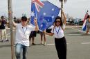 Australian flag bearers