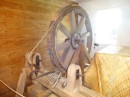 Rare early New Zealand machinery made from Kauri wood with hand forged componants