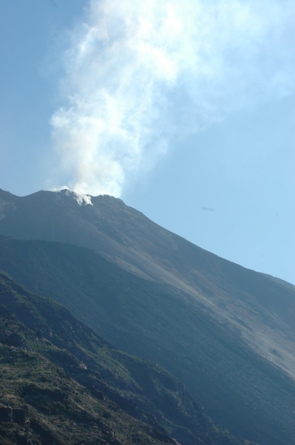 Volcano on Stromboli from NW