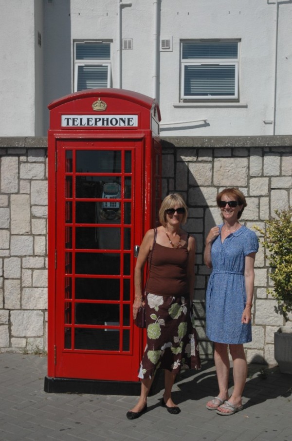 Red phone box in Gibraltar