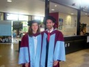 Ben and Cynthia kitted out to receive their PhD