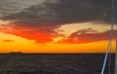 Sunset en route to Great Keppel Island