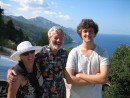 Kristina, Phil and Nick at Cala Codolar, on Mallorca