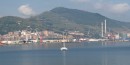 Songline at anchor in Puerto Bilbao