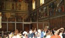 The crowds at the Sistine Chapel