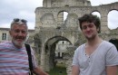 Phil and Nick at Palais Gallien, a roman amphitheatre in Bordeaux
