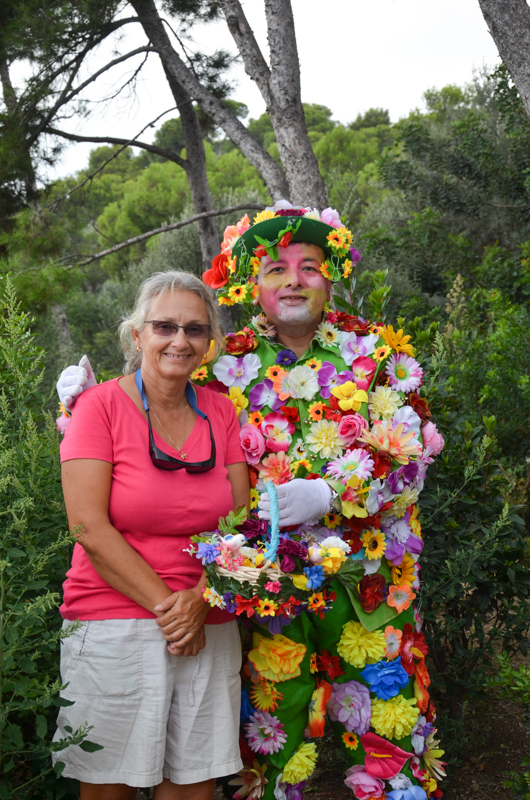 Crazy Flower Guy: A typical Spanish entrepreneur hoping to earn some coins by posing with tourists.  How could I resist!!!
