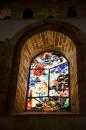 Church Windows: Instead of stained glass they were all hand painted- first time I have seen that.