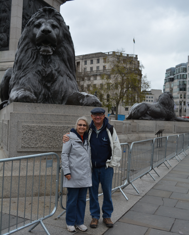 The big Lions in Trafalgar Square