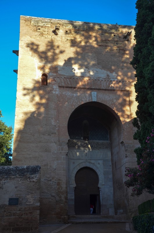 The entrance to the Alhambra.