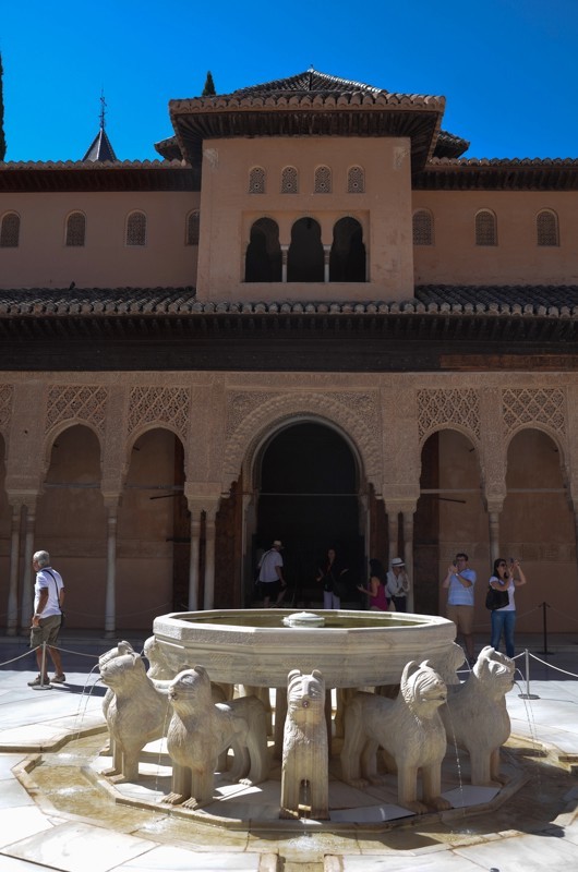 A huge square inside the Alhambra