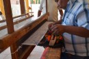 Ernest working the loom - Usually a 8 to 10 hour day with breaks.  Some carpets take 28 to 78 days to make