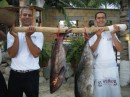 The staff at Si Senor restaurant in La Cruz bring the catch of the day to your table so you can see how "fresh" it is.  The food was fantastic and the staff put on quite a show