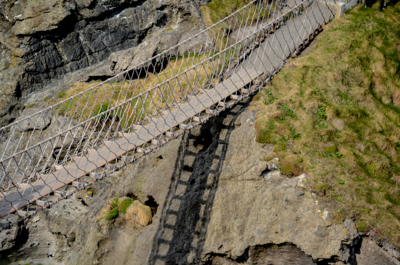 Carrick-a-Rede Rope Bridge: This bridge was used by fisherman to get to the boats they stored on the other side of this tiny rock.  We elected to just do the walk and did not cross the bridge