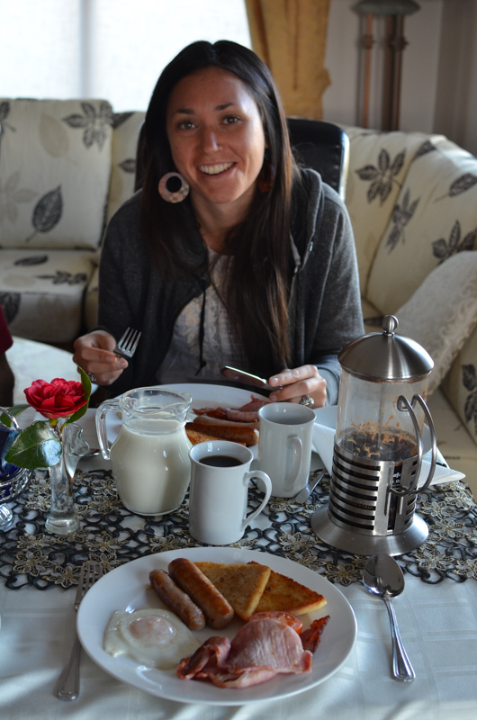 Bed and Breakfast: This was called an English Breakfast and we had this at the B&B we stayed in on our way to the Giant