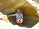 Lots of wind erosion creating these mini caves on the Torrey Pines hike