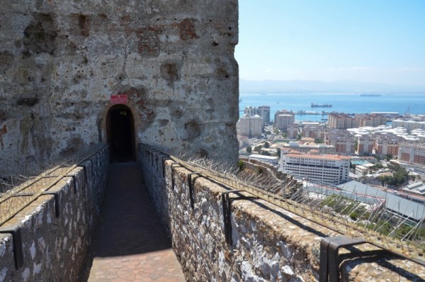 Opening to the Moorish Castle that is located on the way down heading back to the boat.