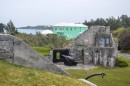 One of the many gun batteries that were built to protect the island.