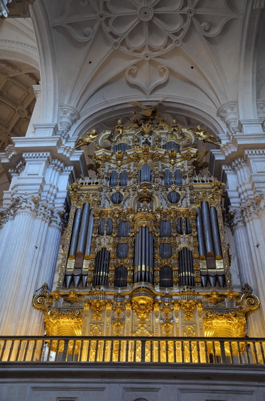 One of the two huge musical organs