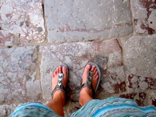Beautiful, worn cobblestones all throughout town.