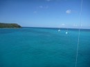 From the top of the mast in Virgin Gorda