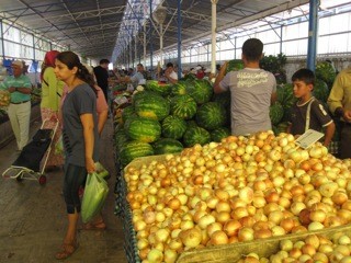 The weekly market in Fethiye
