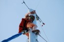 RJ at the top of the mast!