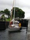 Canty coming out of the second to the last of the locks at Neptune